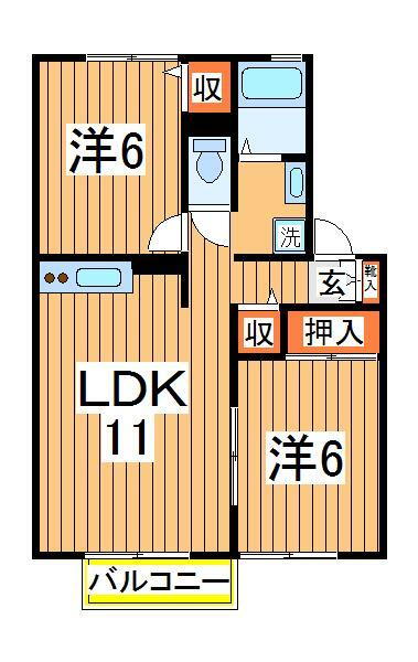 千葉県柏市豊四季 柏駅 2LDK アパート 賃貸物件詳細