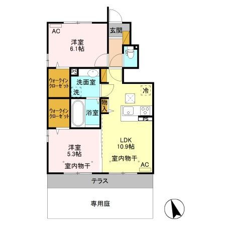 茨城県古河市女沼 古河駅 2LDK アパート 賃貸物件詳細