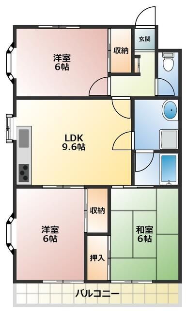 東京都西東京市住吉町４ ひばりヶ丘駅 3LDK マンション 賃貸物件詳細