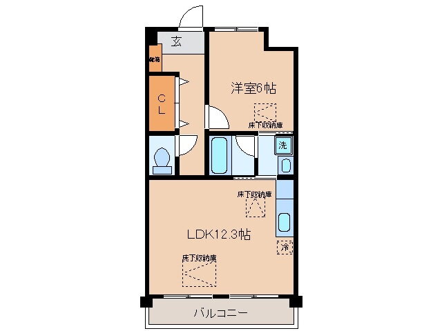 ルネスＫ１０ 1階 1LDK 賃貸物件詳細