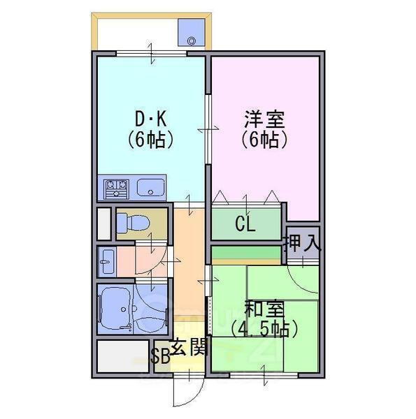 西陵ロイヤルビル 2階 2DK 賃貸物件詳細