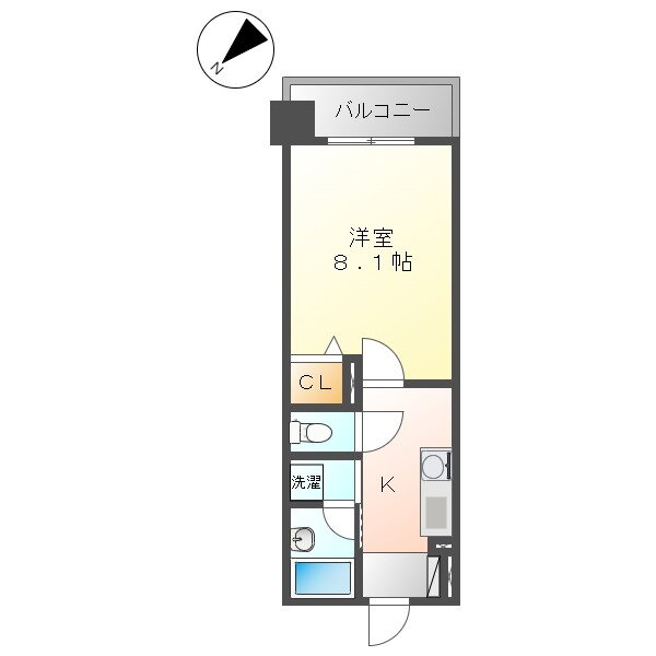 スカイヒルズ水辺の森 4階 1K 賃貸物件詳細