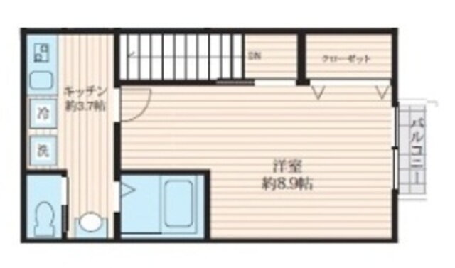 埼玉県川口市大字辻 鳩ヶ谷駅 1K アパート 賃貸物件詳細
