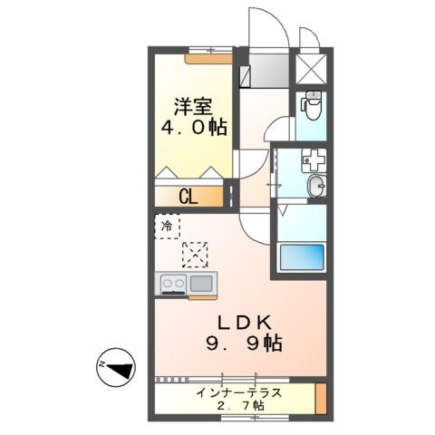 茨城県つくば市要元南口の堀 研究学園駅 1LDK アパート 賃貸物件詳細