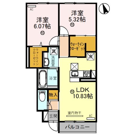 兵庫県姫路市飾磨区中浜町３ 西飾磨駅 2LDK アパート 賃貸物件詳細