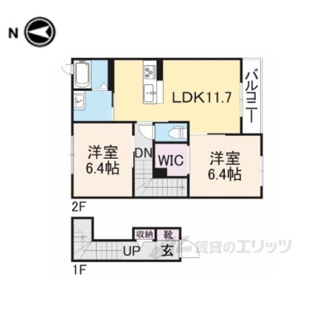 奈良県奈良市大安寺６ 奈良駅 2LDK アパート 賃貸物件詳細