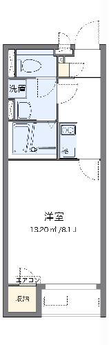 クレイノもみじＶ 2階 1K 賃貸物件詳細