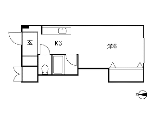 西風館 1階 1K 賃貸物件詳細