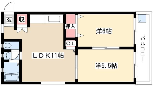 コーポ小池 7階 2LDK 賃貸物件詳細