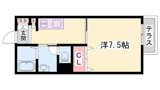 兵庫県加西市繁昌町 社町駅 1K アパート 賃貸物件詳細