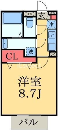 アムールピジョン 2階 1K 賃貸物件詳細