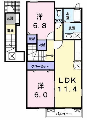 岩手県奥州市水沢羽田町字並柳 水沢江刺駅 2LDK アパート 賃貸物件詳細