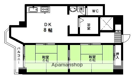 宮城県仙台市青葉区角五郎２ 川内駅 2DK マンション 賃貸物件詳細