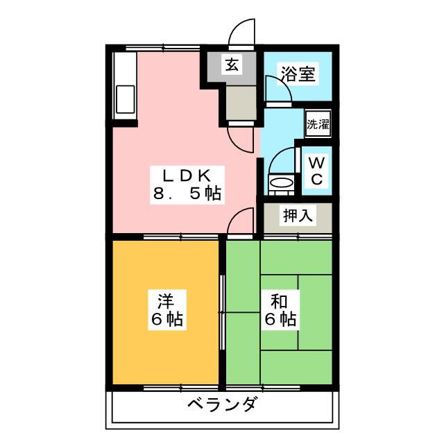 岐阜県安八郡神戸町大字神戸 2LDK マンション 賃貸物件詳細