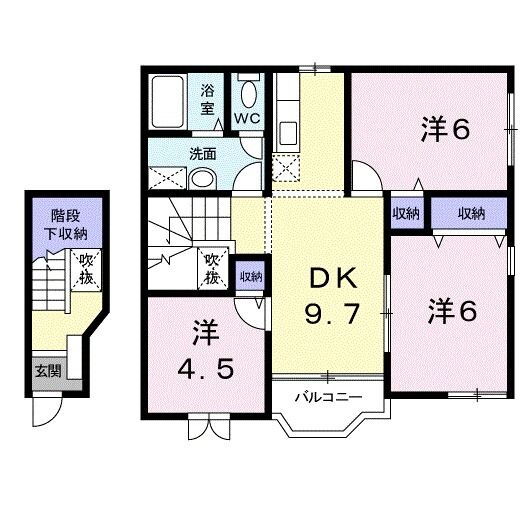 和歌山県和歌山市津秦 日前宮駅 3DK アパート 賃貸物件詳細