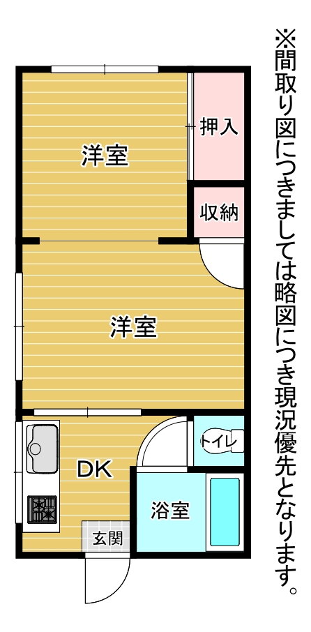 中野荘 2階 1DK 賃貸物件詳細