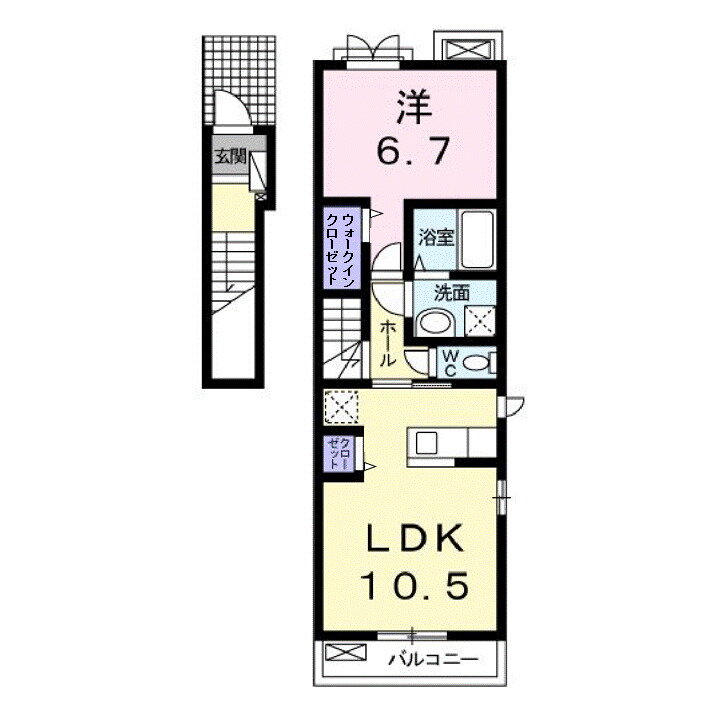 広島県福山市千田町３ 横尾駅 1LDK アパート 賃貸物件詳細