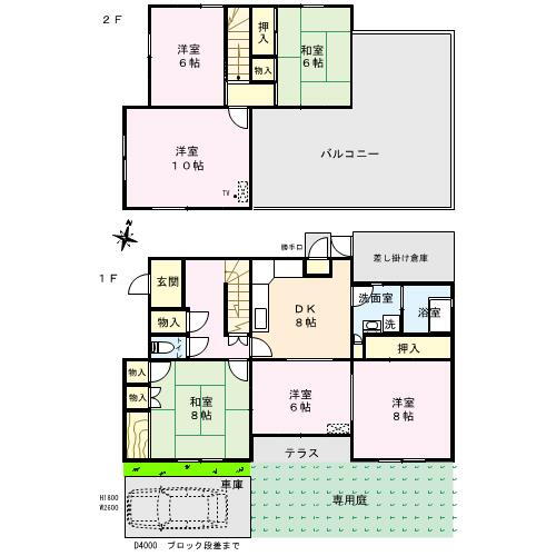 フルールドゥマロニエヒカリ 6DK 賃貸物件詳細