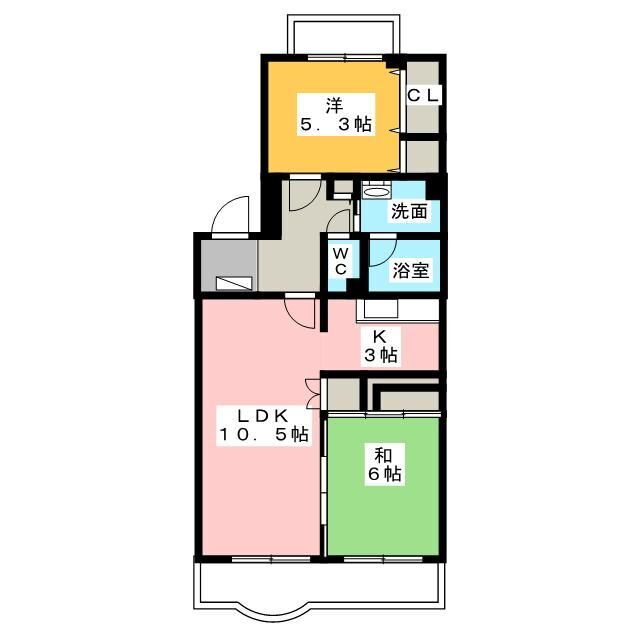 フィール野川Ｂ（旧ファーレ野川Ｂ棟） 1階 2LDK 賃貸物件詳細