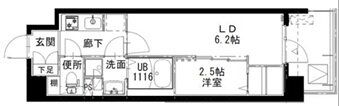 アルティザ姫路 3階 1DK 賃貸物件詳細