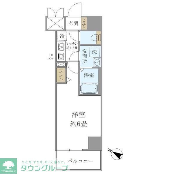 シエル白山Ｂ館 10階 1K 賃貸物件詳細