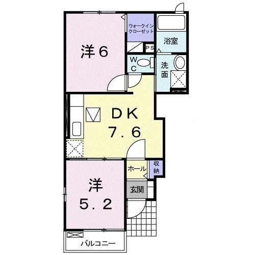 ピュア　サイトＡ 1階 2DK 賃貸物件詳細