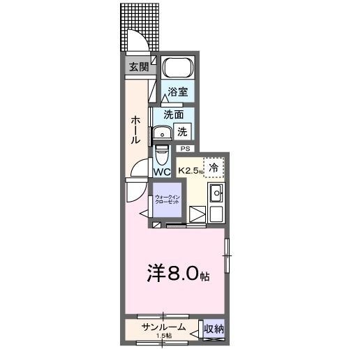 岡山県倉敷市神田３ 栄駅 1K アパート 賃貸物件詳細