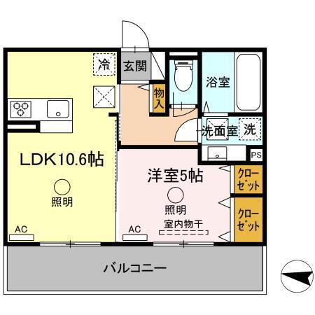 熊本県熊本市中央区出水６ 1LDK アパート 賃貸物件詳細