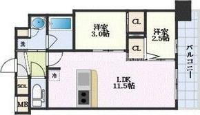 コンフォリア・リヴ新大阪西宮原ソルテラス 4階 2LDK 賃貸物件詳細