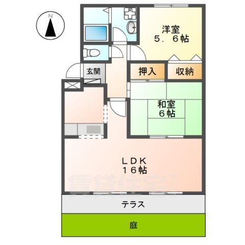 奈良県奈良市菅原東１ 大和西大寺駅 2LDK アパート 賃貸物件詳細