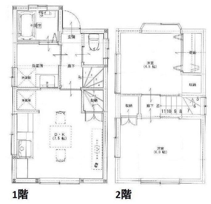 埼玉県新座市栗原５ ひばりヶ丘駅 2DK 一戸建て 賃貸物件詳細