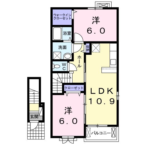 茨城県下妻市下木戸 大宝駅 2LDK アパート 賃貸物件詳細