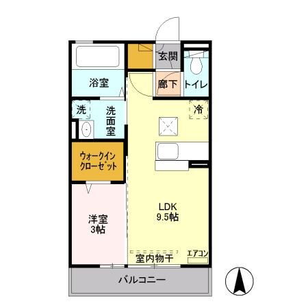栃木県足利市五十部町 山前駅 1LDK アパート 賃貸物件詳細