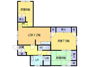 北海道小樽市奥沢３ 南小樽駅 3LDK アパート 賃貸物件詳細