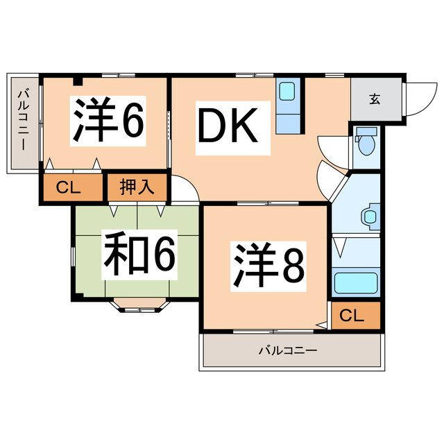 メゾン昭和土地９号館 2階 3DK 賃貸物件詳細