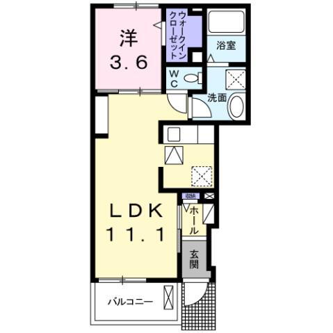 岡山県岡山市東区中尾 上道駅 1LDK アパート 賃貸物件詳細