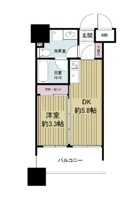 福岡県福岡市博多区神屋町 呉服町駅 1DK マンション 賃貸物件詳細