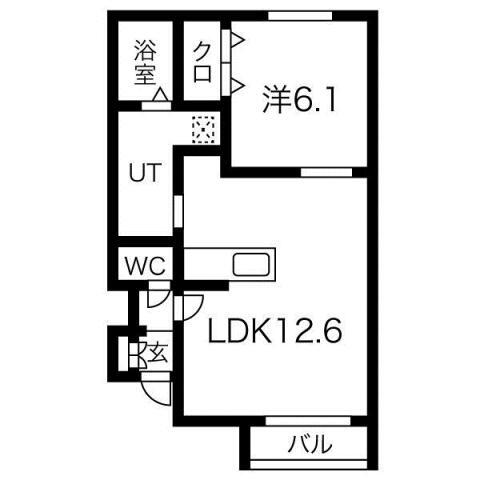 北海道恵庭市黄金北３ 恵庭駅 1LDK アパート 賃貸物件詳細