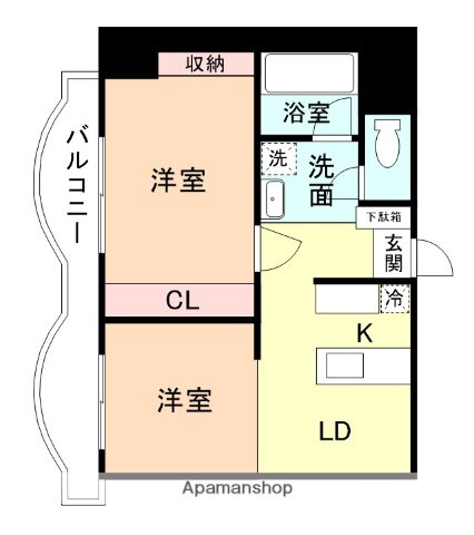 富山県富山市太郎丸西町１ 西中野駅 2DK マンション 賃貸物件詳細