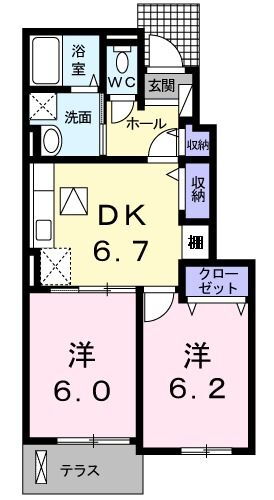 愛媛県西条市樋之口 伊予西条駅 2DK アパート 賃貸物件詳細