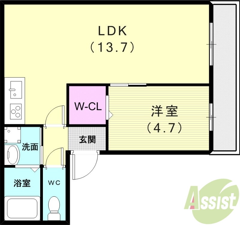 兵庫県明石市魚住町西岡 魚住駅 1LDK アパート 賃貸物件詳細