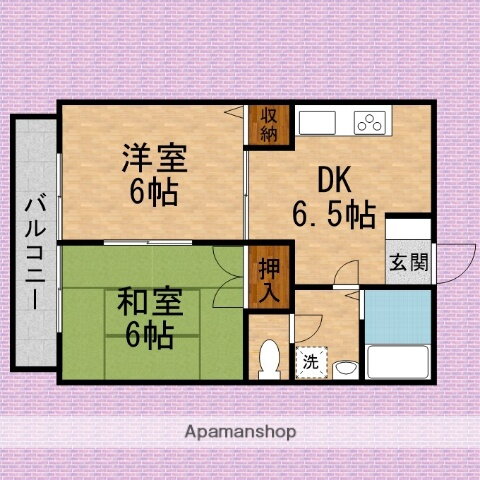 埼玉県入間郡三芳町大字藤久保 鶴瀬駅 2DK マンション 賃貸物件詳細