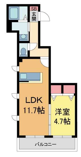 シャーメゾンスペランツァ 3階 1LDK 賃貸物件詳細