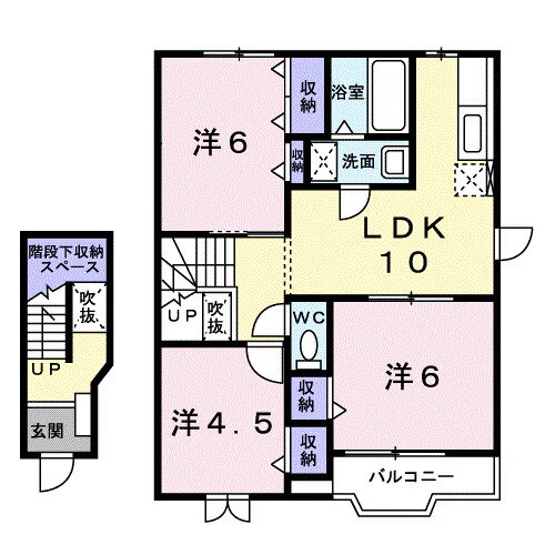 静岡県焼津市下小田中町 焼津駅 3LDK アパート 賃貸物件詳細