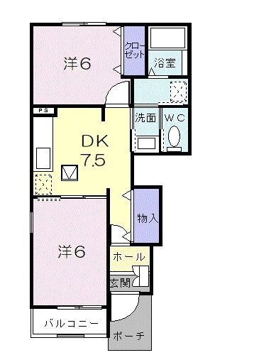 岡山県総社市中原 総社駅 2DK アパート 賃貸物件詳細
