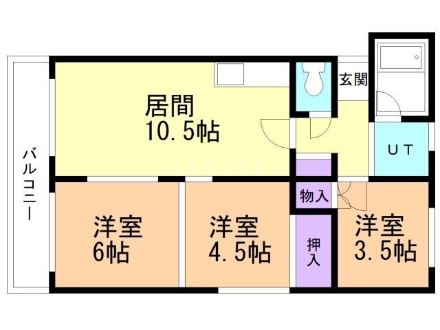 北海道札幌市白石区中央一条６ 白石駅 3LDK マンション 賃貸物件詳細