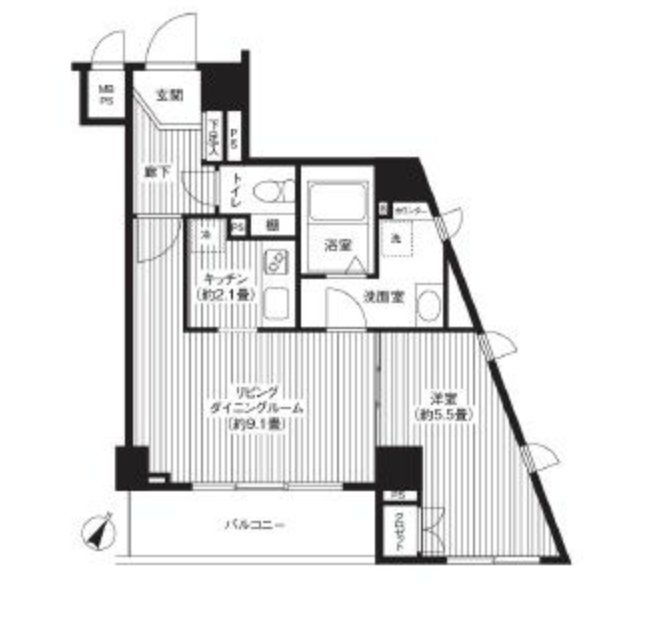 東京都渋谷区本町１ 初台駅 1LDK マンション 賃貸物件詳細