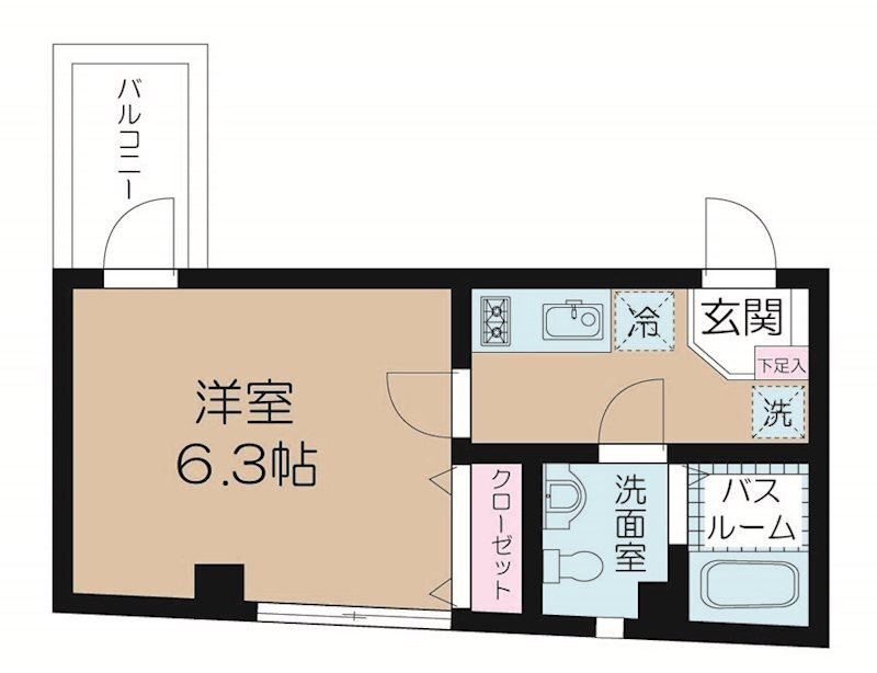 東京都杉並区浜田山２ 浜田山駅 1K マンション 賃貸物件詳細