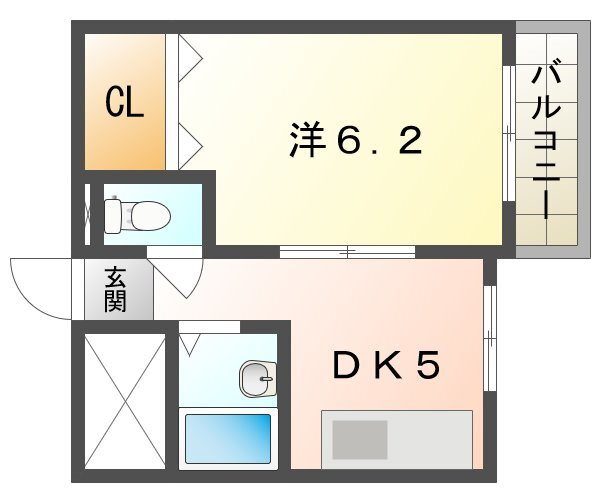 大阪府寝屋川市末広町 香里園駅 1DK マンション 賃貸物件詳細