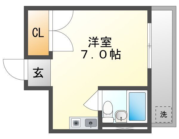 メゾン門田屋敷 4階 ワンルーム 賃貸物件詳細